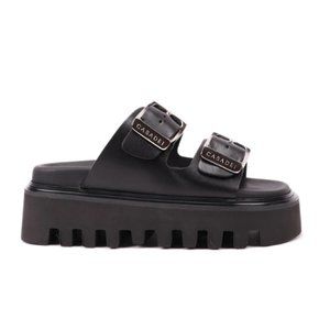 Casadei Black Platform Sandals